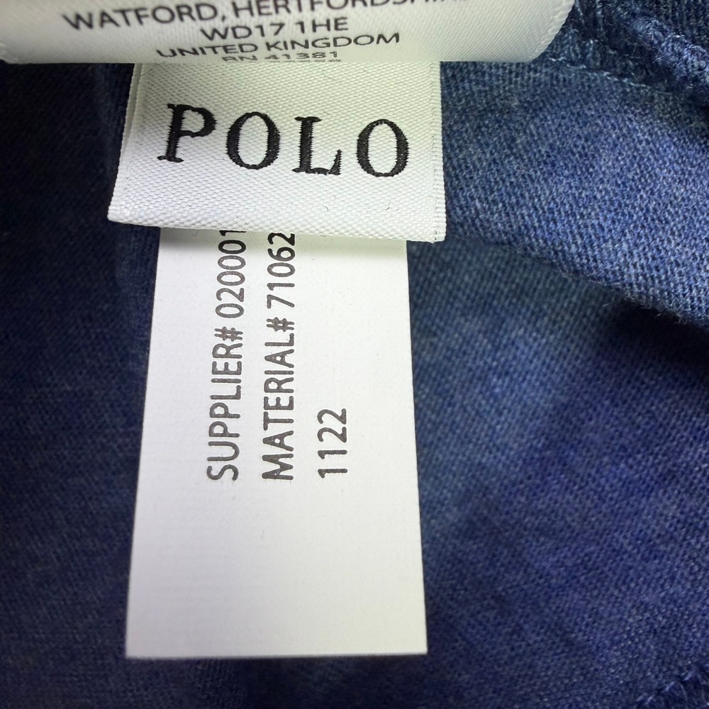 Polo Ralph Lauren Long Sleeve T-Shirt Mens XL Blue Heather Pony Logo NWT - Picture 6 of 9